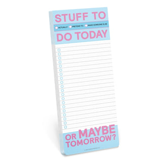 Cover image for 9781683493396 - Knock Knock Stuff To Do Today Make-a-List Pads