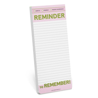 Cover image for 9781683494256 - Knock Knock Reminder to Remember Make-a-List Pad