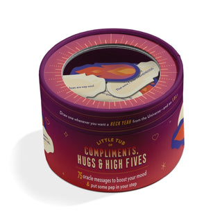 Cover image for 9781683494522 - Knock Knock Compliments, Hugs & High Fives Oracle Tub