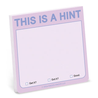 Cover image for 9781683494560 - Knock Knock This Is a Hint Sticky Note (Pastel Version)