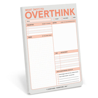 Supplemental image for 9781683494577 - Knock Knock What (Not) to Overthink Pad (Pastel Version)