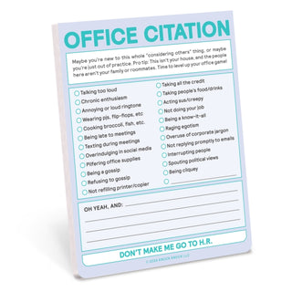 Supplemental image for 9781683494836 - Knock Knock Office Citation Nifty Note (Pastel Version)