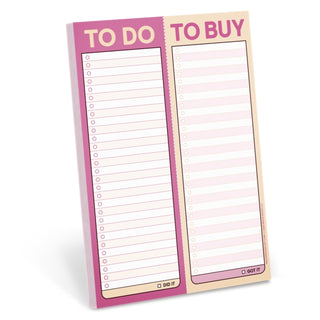 Cover image for 9781683495086 - Knock Knock To Do / To Buy Perforated Pad (Pastel Version)