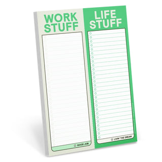 Cover image for 9781683495093 - Knock Knock Work Stuff / Life Stuff Perforated Pad (Pastel Version)
