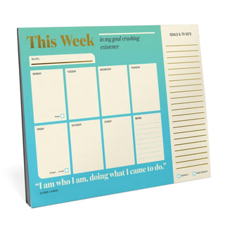 Supplemental image for 9781683495161 - Knock Knock Crush Your Goals Undated Inner Truth Planner