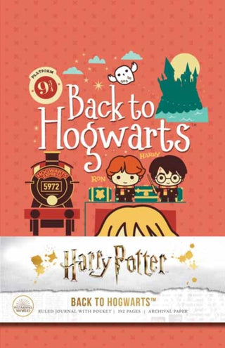 Cover image for 9781683838913 - Harry Potter: Back to Hogwarts Hardcover Ruled Journal