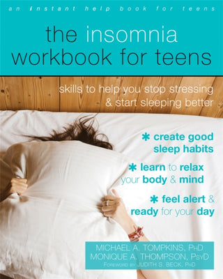Cover image for 9781684031245 - The Insomnia Workbook for Teens