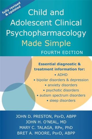 Cover image for 9781684035120 - Child and Adolescent Clinical Psychopharmacology Made Simple