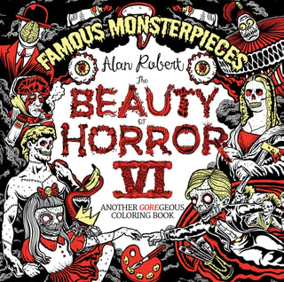 Cover image for 9781684059225 - The Beauty of Horror 6: Famous Monsterpieces Coloring Book