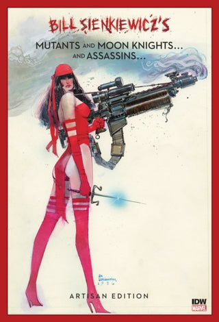 Cover image for 9781684059683 - Bill Sienkiewicz's Mutants and Moon Knights and Assassins Artisan Edition