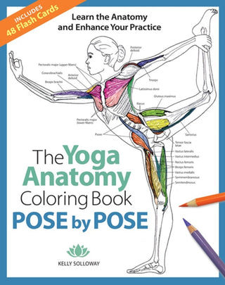 Cover image for 9781684620135 - Yoga Anatomy Coloring Book, The: Pose by Pose