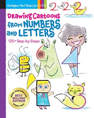 Cover image for 9781684620159 - Drawing Cartoons from Numbers & Letters