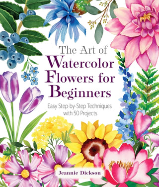Cover image for 9781684621132 - Art of Watercolor Flowers for Beginners