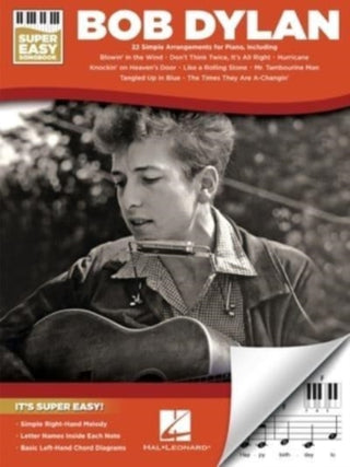 Cover image for 9781705134573 - Bob Dylan - Super Easy Songbook