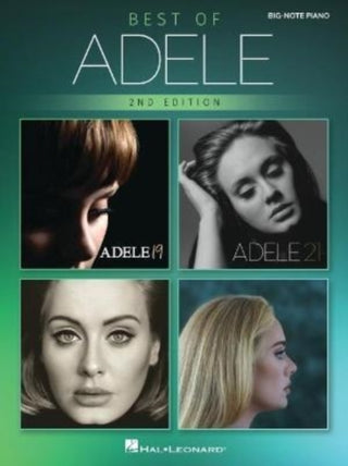 Cover image for 9781705160985 - Best of Adele for Big-Note Piano - 2nd Edition