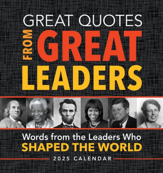 Cover image for 9781728293806 - 2025 Great Quotes From Great Leaders Boxed Calendar