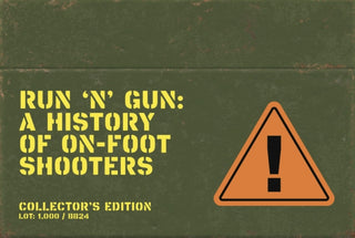 Cover image for 9781738401550 - Run 'n' Gun: A Guide to On-Foot Shooters (Collector's Edition)