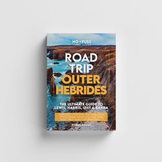 Cover image for 9781738444243 - Road Trip Outer Hebrides – The Ultimate Guide To Lewis Harris Uist & Barra