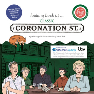 Cover image for 9781738459124 - looking back at... Classic Coronation Street