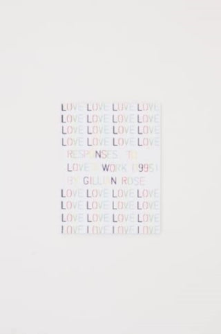 Cover image for 9781739702953 - Responses to Love's Work (1995) by Gillian Rose