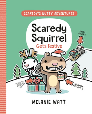 Cover image for 9781774886434 - Scaredy Squirrel Gets Festive