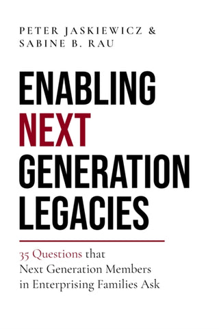 Cover image for 9781777806309 - Enabling Next Generation Legacies