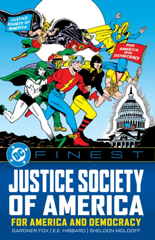 Cover image for 9781779528476 - DC Finest: Justice Society of America: For America and Democracy