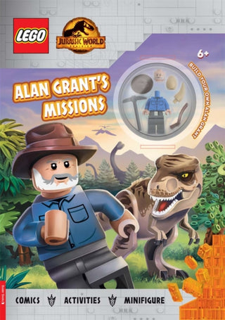 Cover image for 9781780558776 - LEGO® Jurassic World™: Alan Grant’s Missions: Activity Book with Alan Grant minifigure