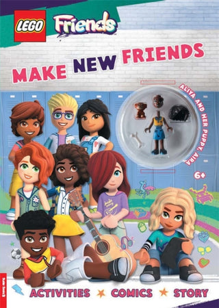 Cover image for 9781780559551 - LEGO® Friends: Make New Friends Activity Book (with Aliya mini-doll and Aira puppy)