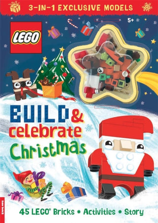 Cover image for 9781780559971 - LEGO® Books: Build & Celebrate Christmas (includes 45 bricks)