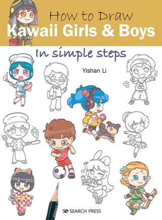 Cover image for 9781782219194 - How to Draw Kawaii Girls and Boys in Simple Steps