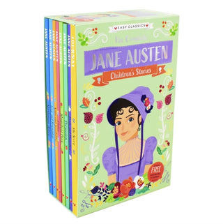 Cover image for 9781782266099 - Jane Austen Children's Stories: 8 Book Box Set (Easy Classics)