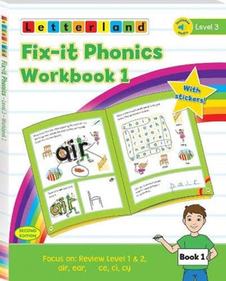 Cover image for 9781782483656 - Fix-it Phonics - Level 3 - Workbook 1 (2nd Edition)