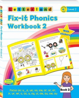 Cover image for 9781782483700 - Fix-it Phonics - Level 2 - Workbook 2 (2nd Edition)