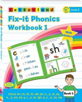 Cover image for 9781782483717 - Fix-it Phonics - Level 2 - Workbook 1 (2nd Edition)