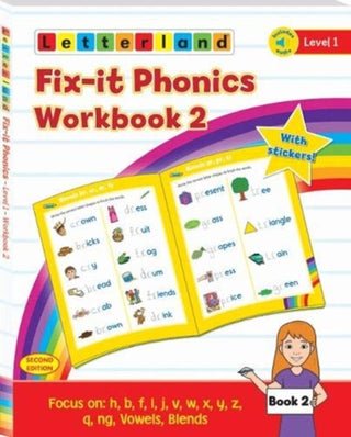 Cover image for 9781782483786 - Fix-it Phonics - Level 1 - Workbook 2 (2nd Edition)