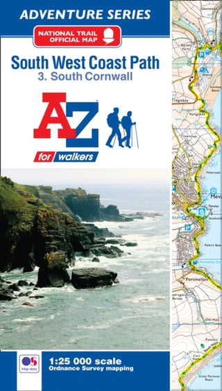 Cover image for 9781782571575 - SW Coast Path South Cornwall Adventure Atlas