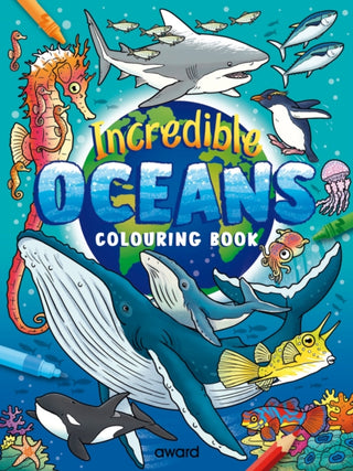 Cover image for 9781782707028 - Incredible Oceans Colouring Book