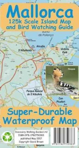 Cover image for 9781782750383 - Mallorca Super Durable Map and Bird Watching Guide