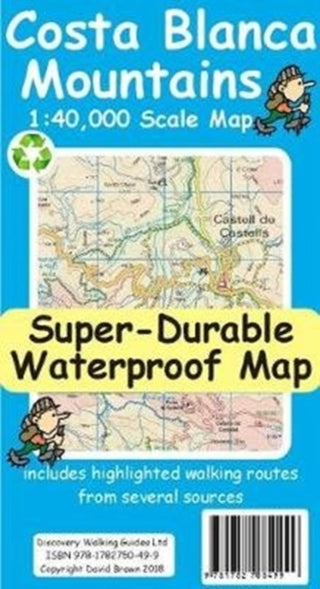 Supplemental image for 9781782750499 - Costa Blanca Mountains Tour and Trail Map