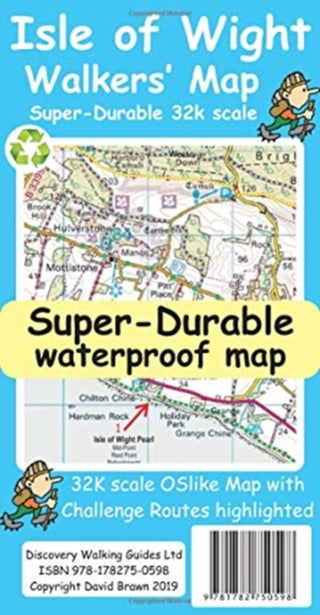 Cover image for 9781782750598 - Isle of Wight Walkers Map