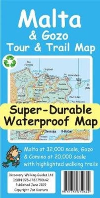 Cover image for 9781782750642 - Malta and Gozo Tour and Trail Map