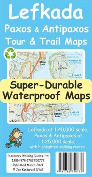 Cover image for 9781782750772 - Lefkada, Paxos and Antipaxos Tour and Trail Maps