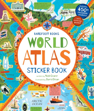 Cover image for 9781782858300 - World Atlas Sticker Book