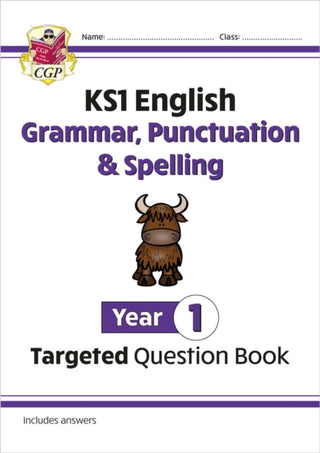 Cover image for 9781782941910 - KS1 English Year 1 Grammar, Punctuation & Spelling Targeted Question Book (with Answers)