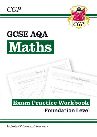 Cover image for 9781782943907 - GCSE Maths AQA Exam Practice Workbook: Foundation - includes Video Solutions and Answers