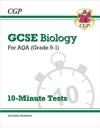 Cover image for 9781782948445 - GCSE Biology: AQA 10-Minute Tests (includes answers)