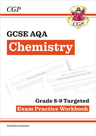 Cover image for 9781782948841 - GCSE Chemistry AQA Grade 8-9 Targeted Exam Practice Workbook (includes answers)