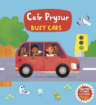 Supplemental image for 9781784232436 - Cyfres Gwthio, Tynnu, Llithro: Ceir Prysur / Busy Cars