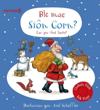 Cover image for 9781784232504 - Ble mae Sion Corn? / Can you find Santa?